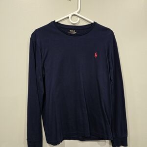 Polo by Ralph Lauren Dark Blue Shirt with Yellow Accents